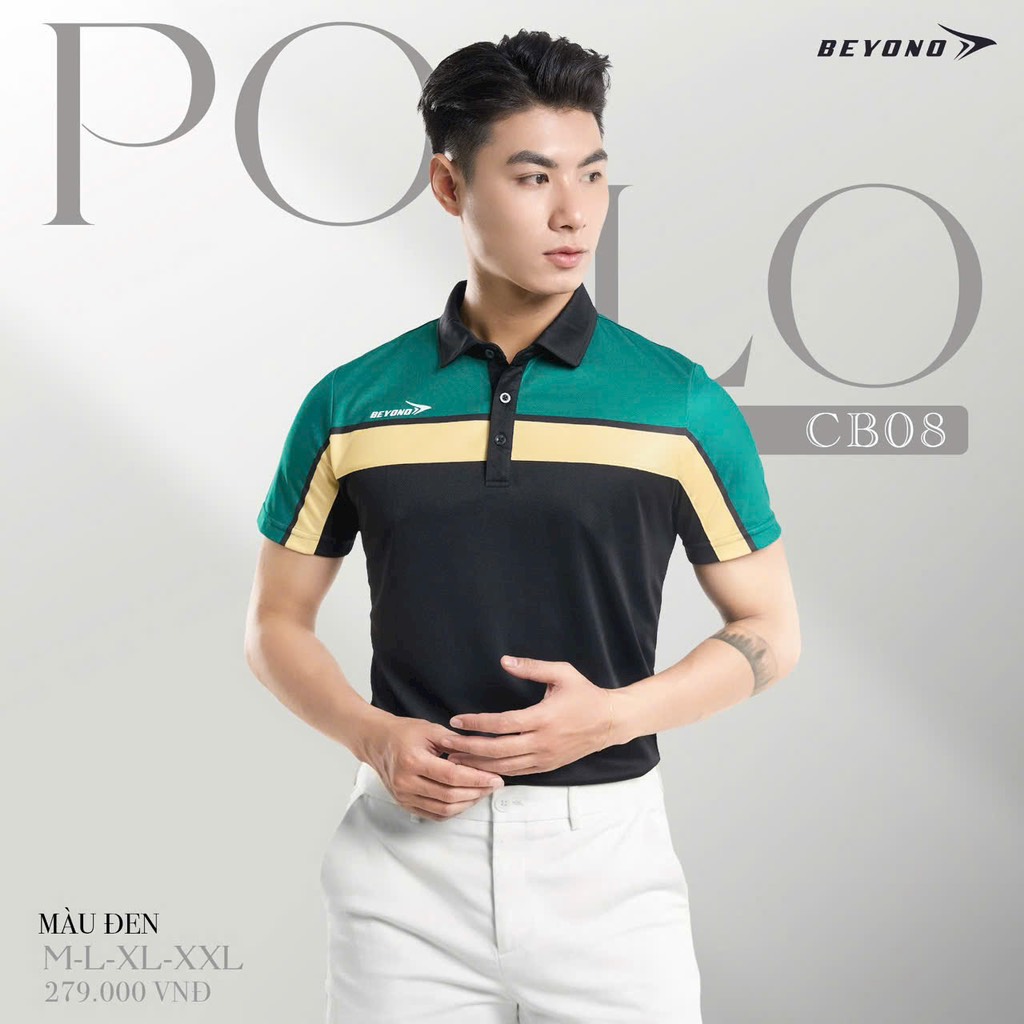 Áo Polo Beyono CB08 đen