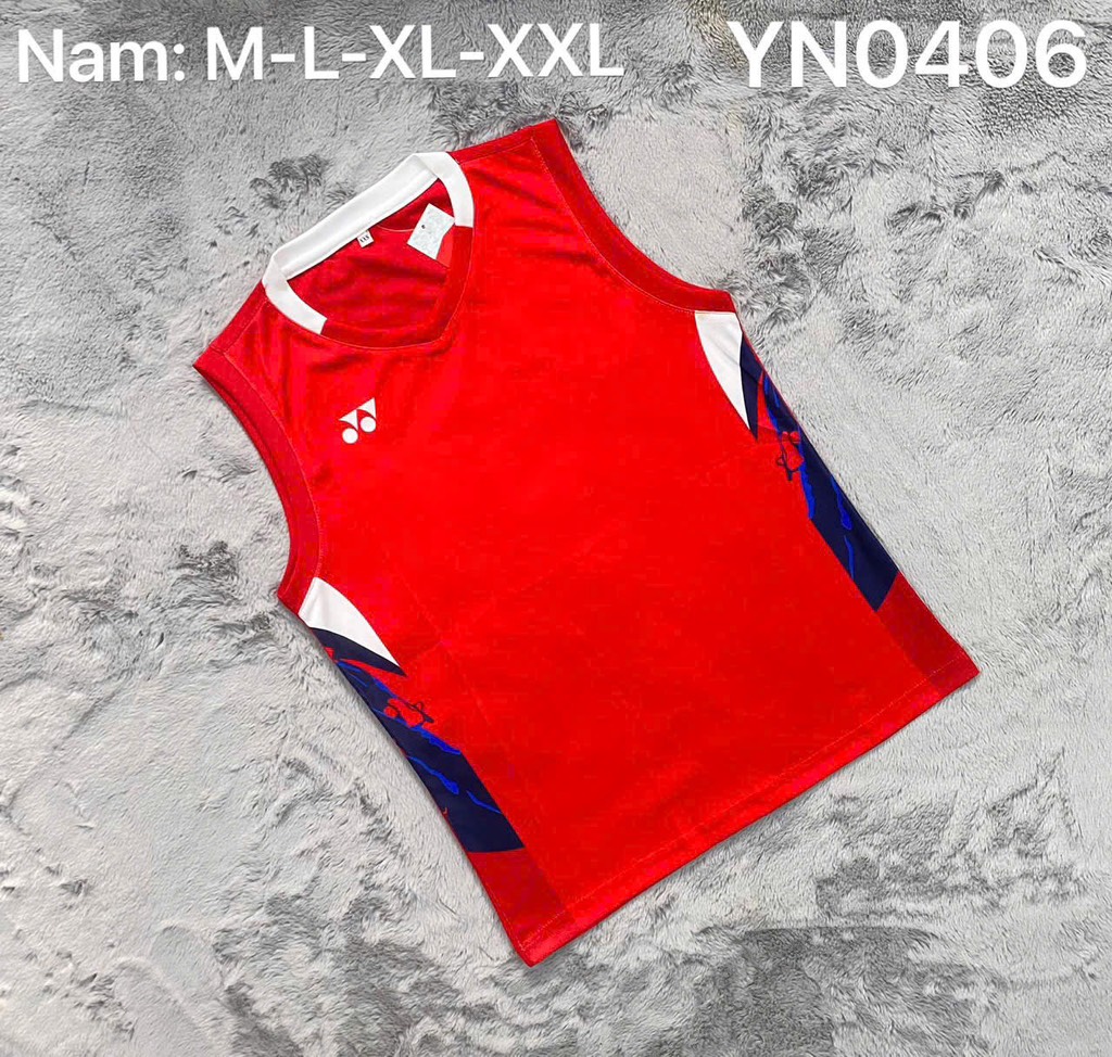 Áo cầu lông Yonex sát nách - Đỏ