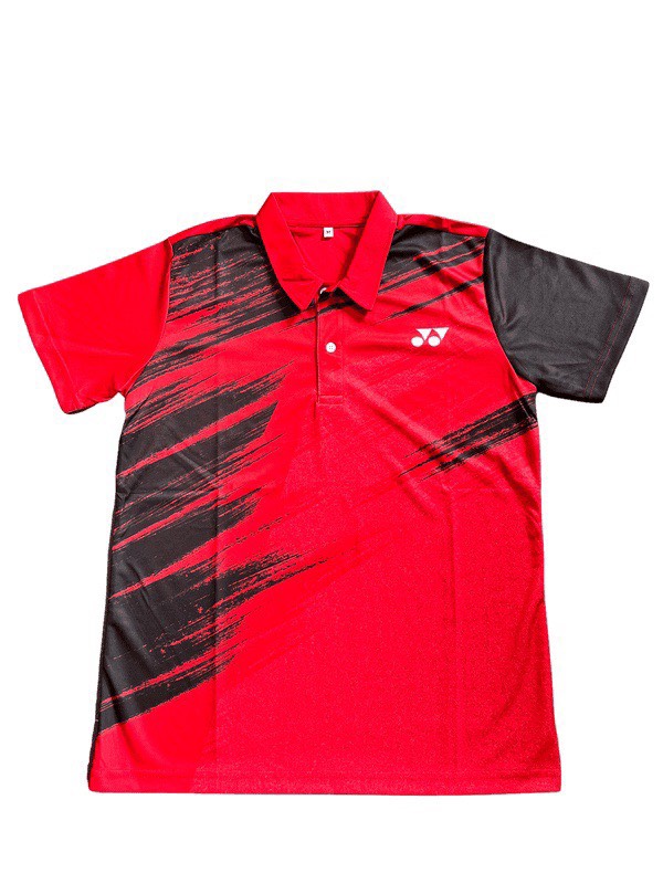 Áo Cầu Lông Yonex Có Cổ A201 - Xanh/Đỏ