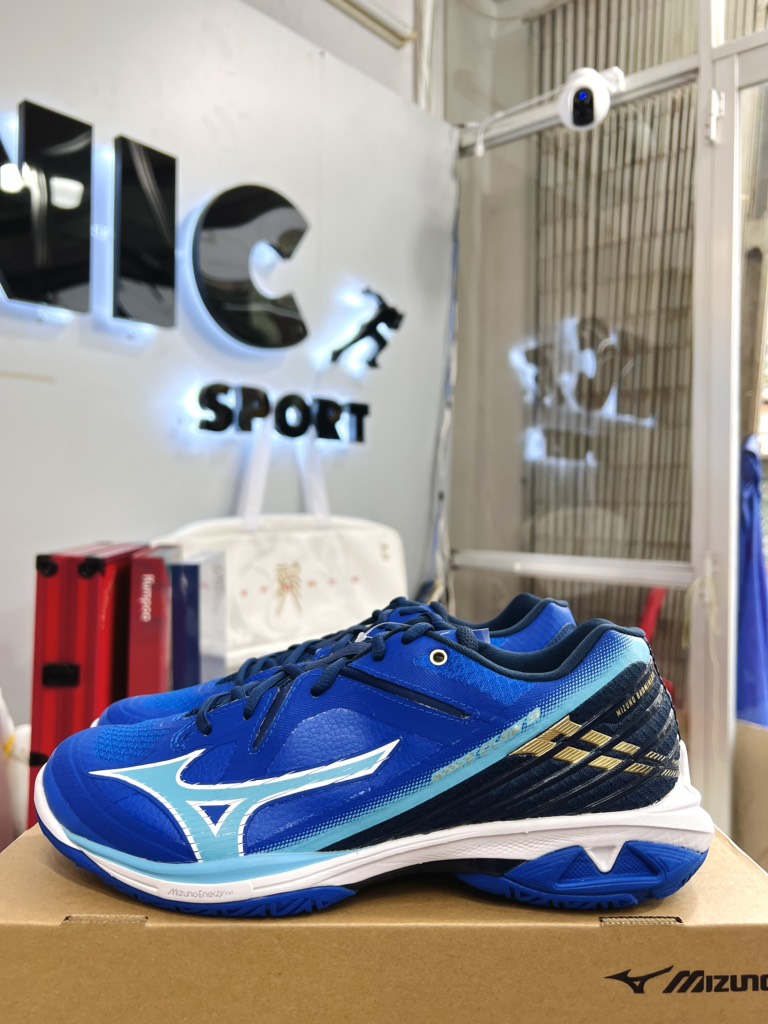 Giày Mizuno Wave Claw 3 - Xanh Trắng