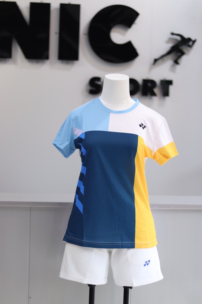 Áo Cầu Lông Yonex - Trắng Vàng Xanh