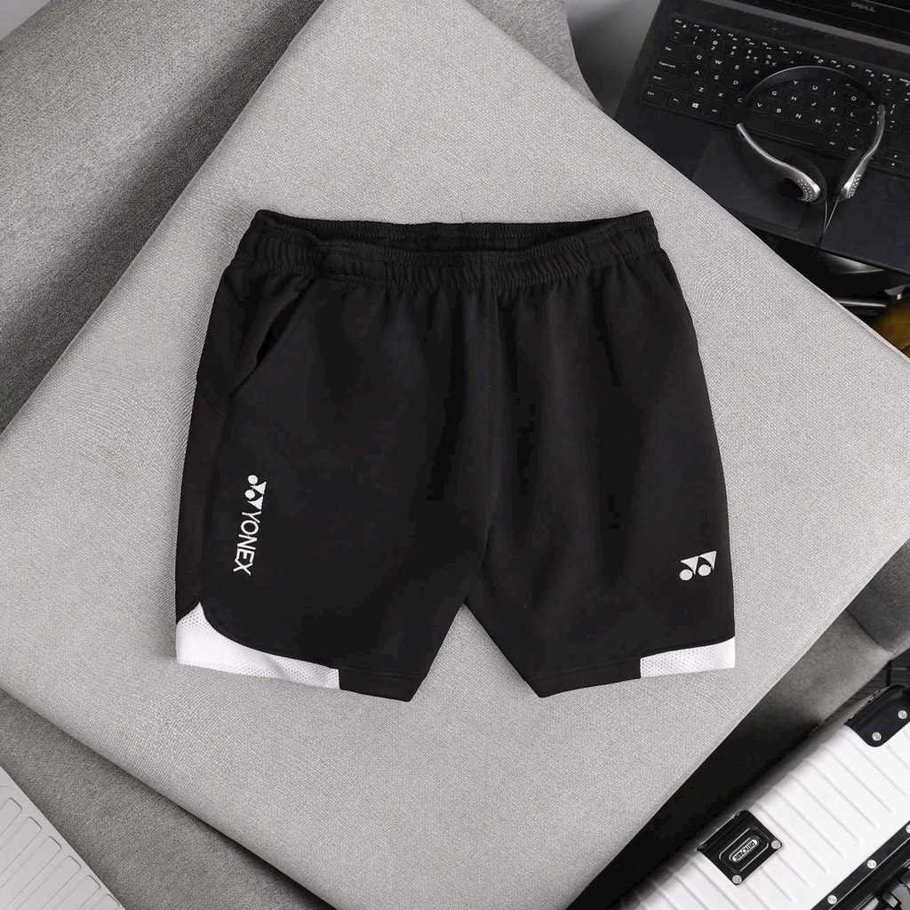 Quần Yonex phối đen trắng