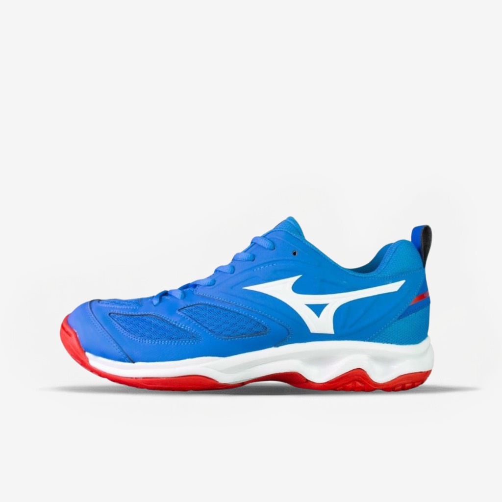 Giày Cầu Lông Mizuno Dynablitz- Xanh Trắng Đỏ