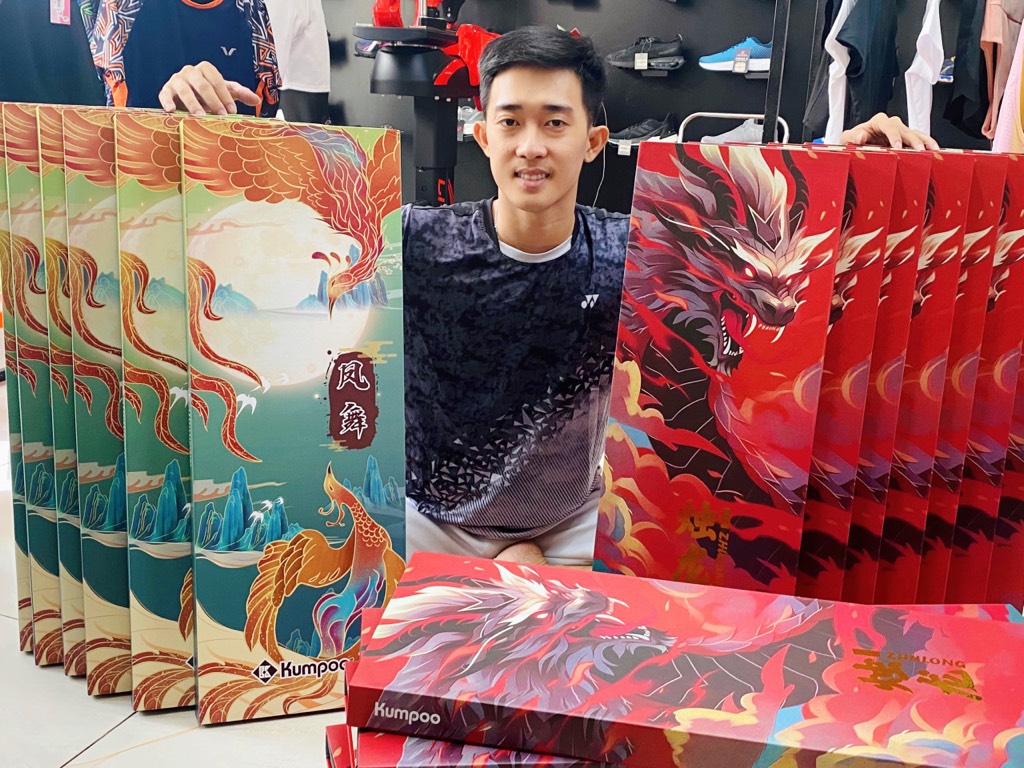 Set Vợt Cầu Lông Kumpoo Phoenix Zhulong Chính Hãng