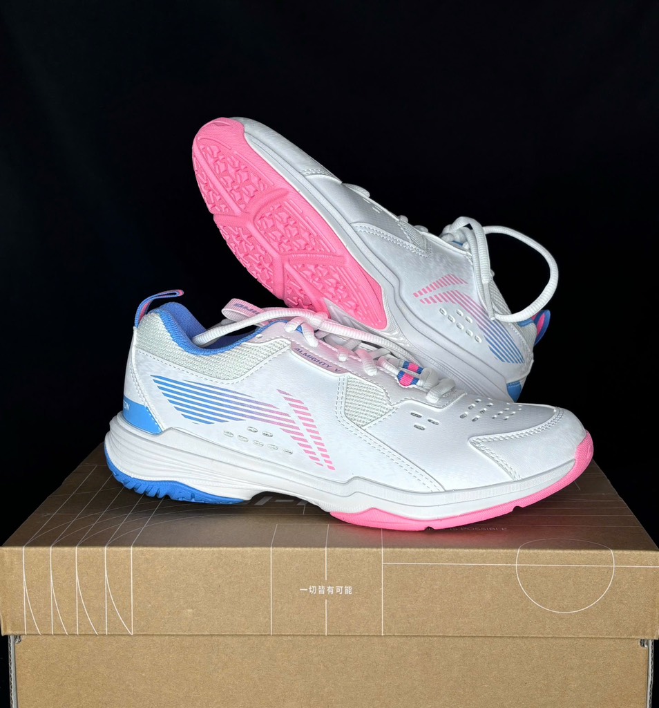 Giày Lining AYTT001-6 trắng hồng xanh