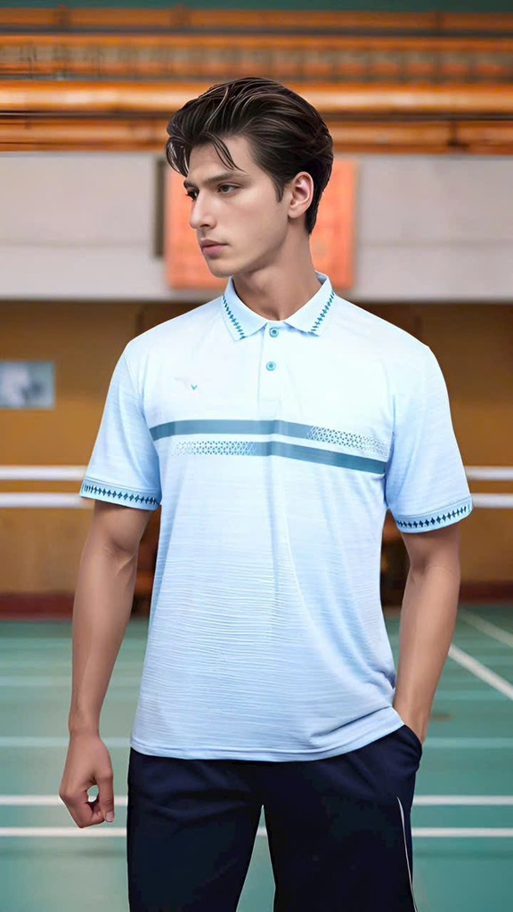 Áo Polo Vina AVP83 xanh