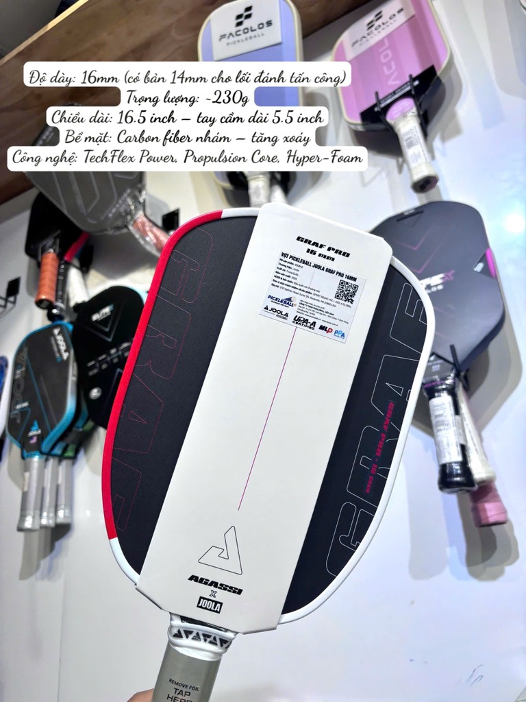 Vợt Picklerball Joola Agassi Pro 4 chính hãng công ty