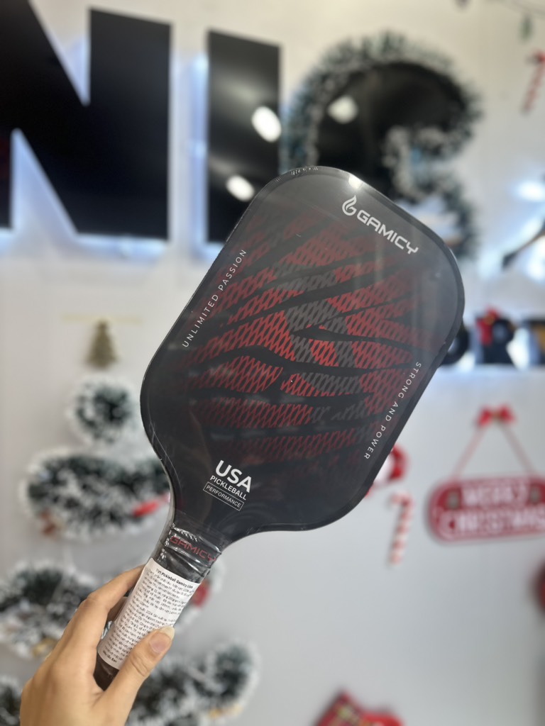 Vợt Pickleball Gamicy Glass Lion - Đen