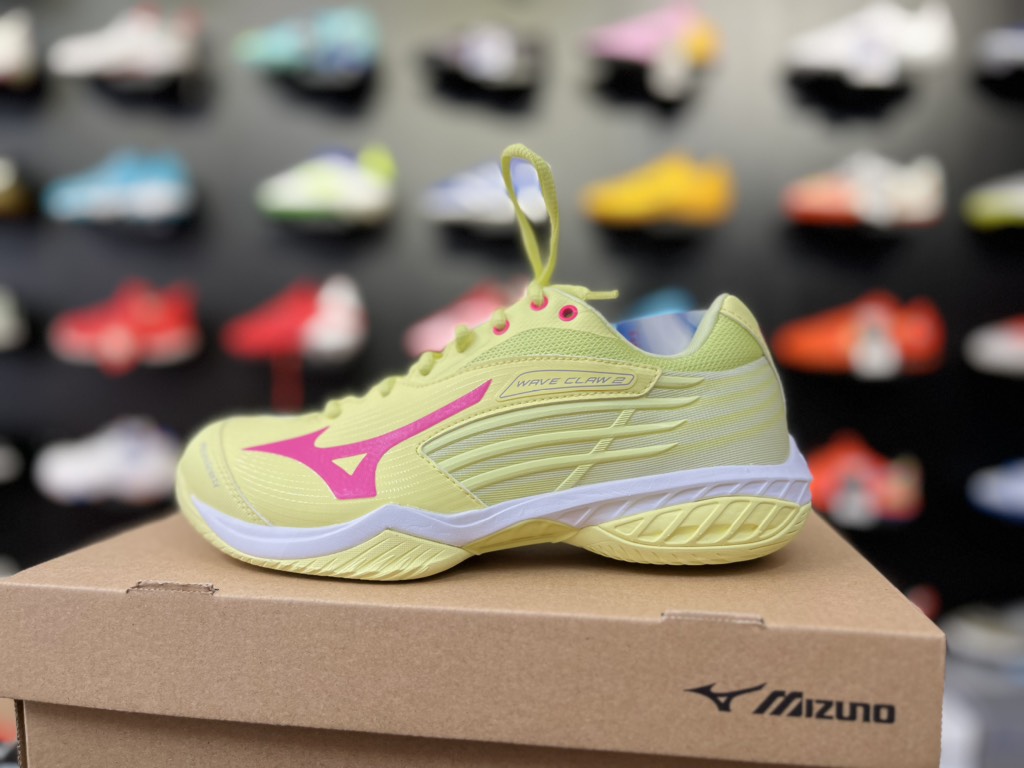 Giày cầu lông Mizuno Wave Claw 2- Vàng Chanh