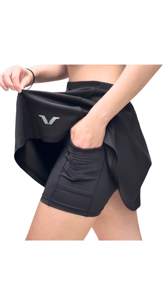Váy Vina VVN02 Ngắn Trơn - Đen