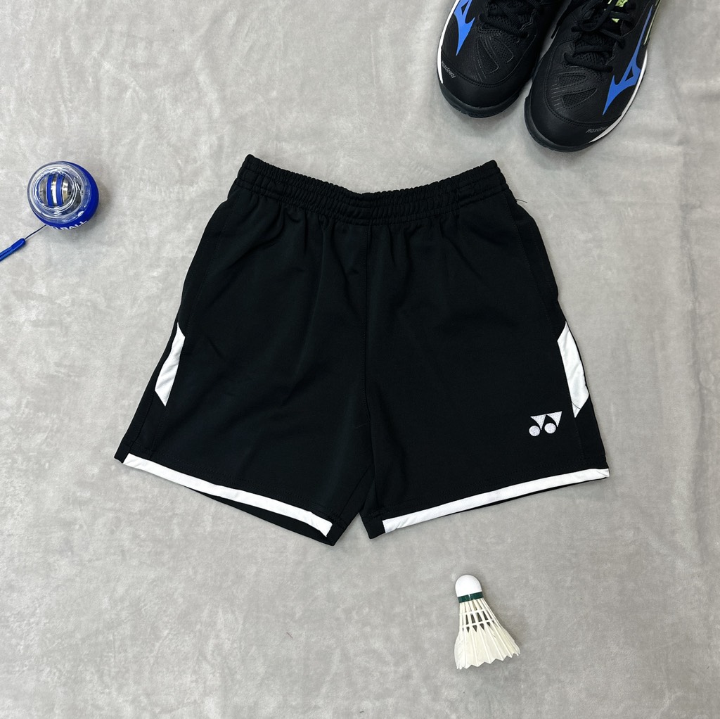 Quần đùi Thể Thao Yonex - Đen Viền Trắng