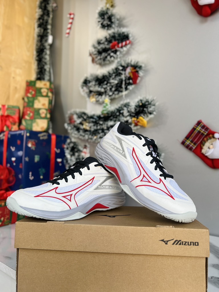 Giày cầu lông Mizuno Thunder Blade Z - Trắng Đỏ