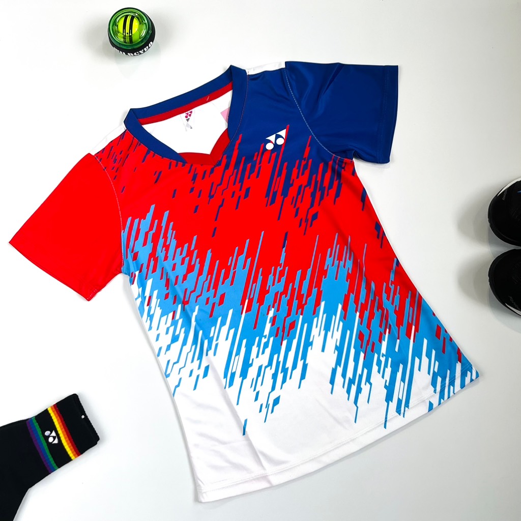 Áo Cầu Lông Yonex T11 - Xanh Đỏ