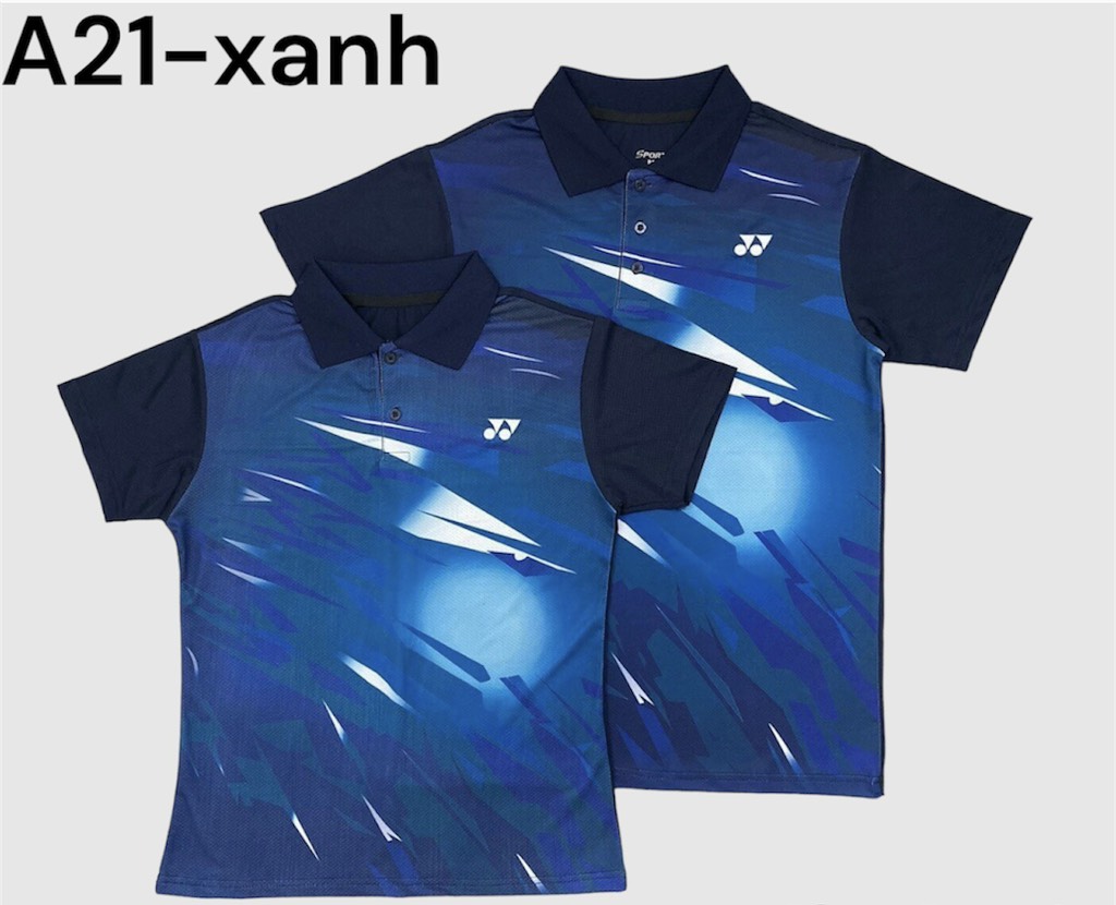 Áo Cầu Lông Yonex Có Cổ A21 - Xanh Bích