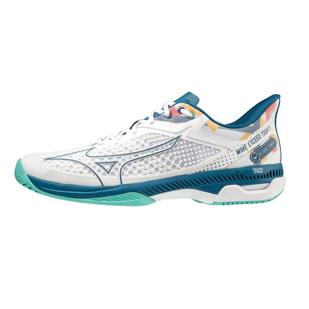 Giày Tenis Mizuno ET 5AC trắng xanh