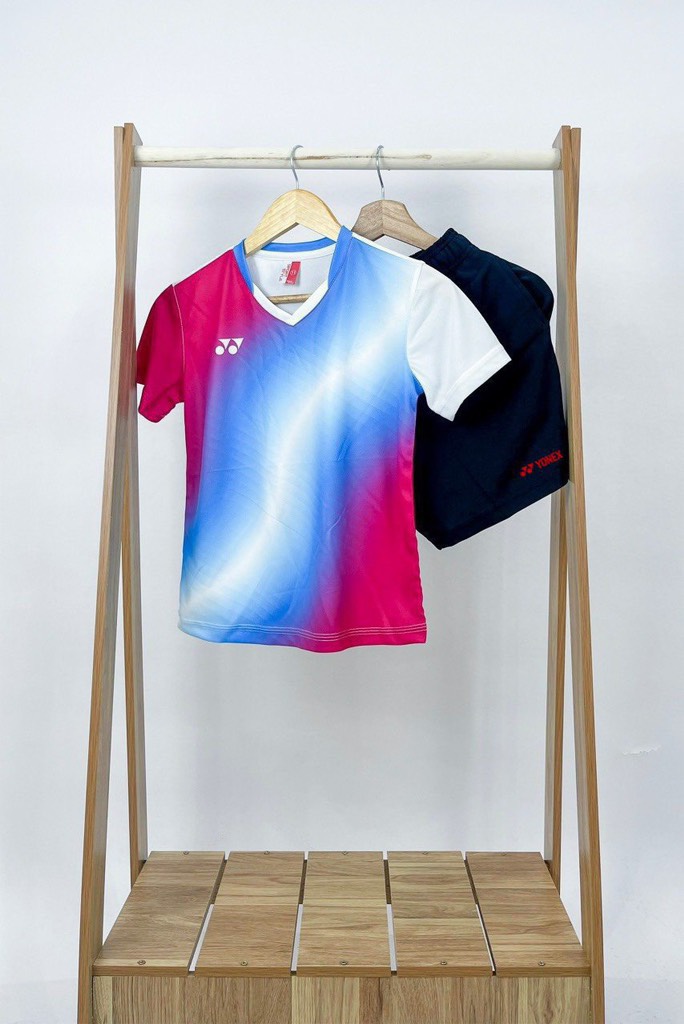 Áo cầu lông Yonex TE VT013 - Xanh Hồng