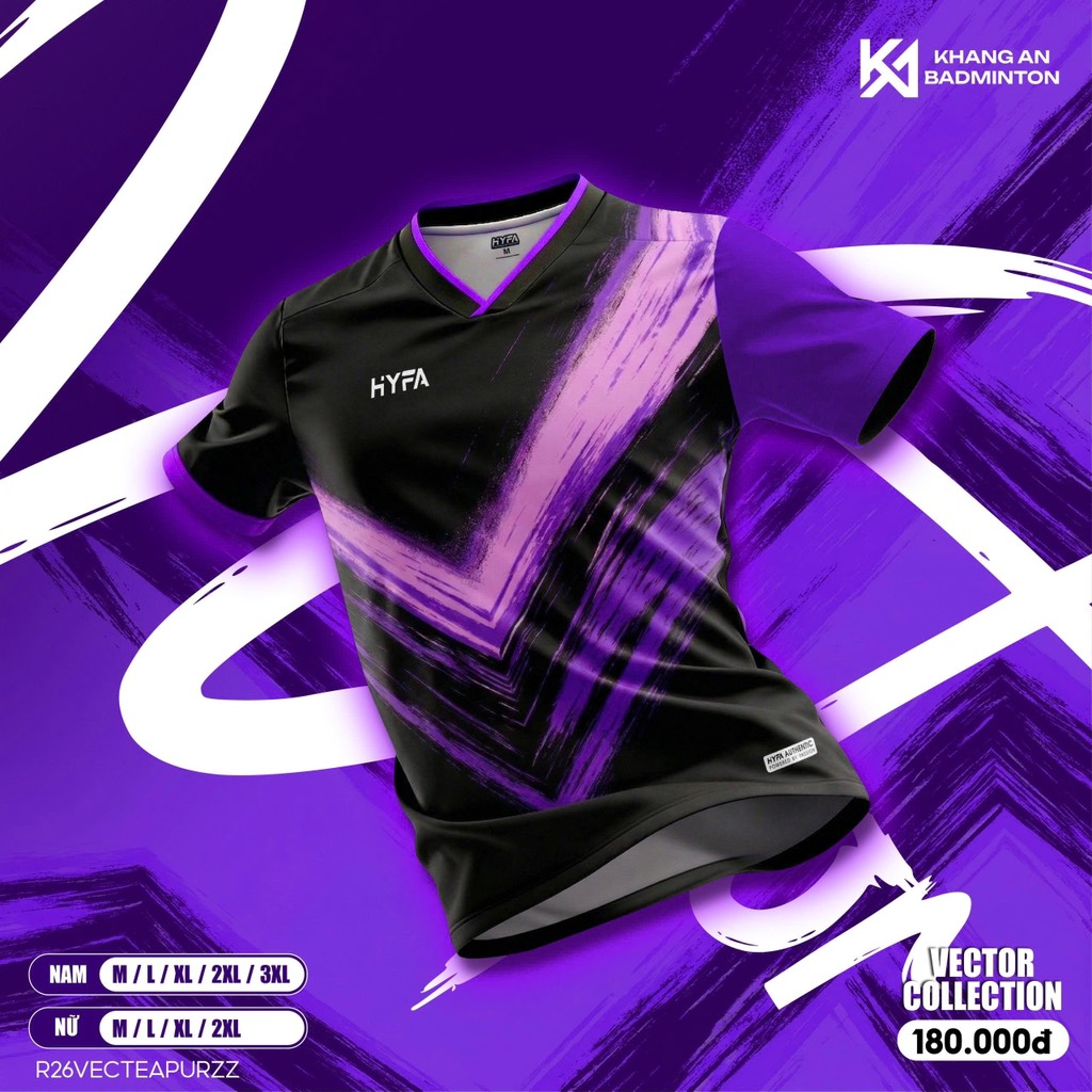 Áo Hyfa Vector Collection Đen Tím