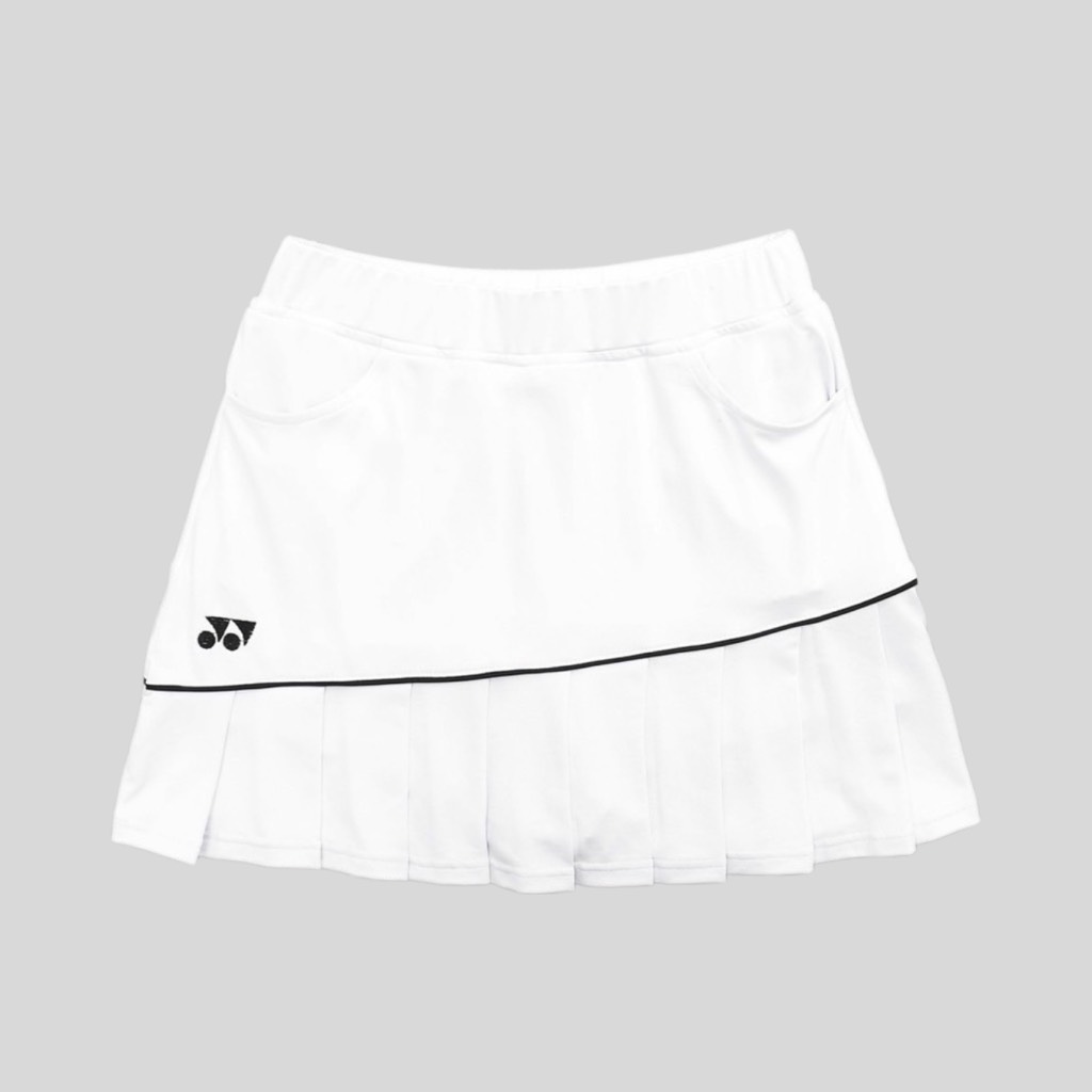 Váy thể thao Yonex - Xếp ly Trắng