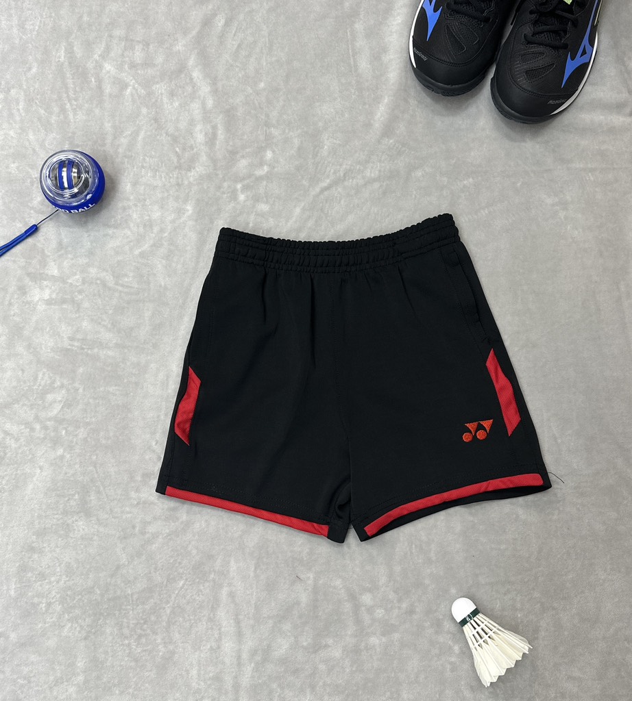 Quần đùi Thể Thao Yonex - Đen Viền Đỏ