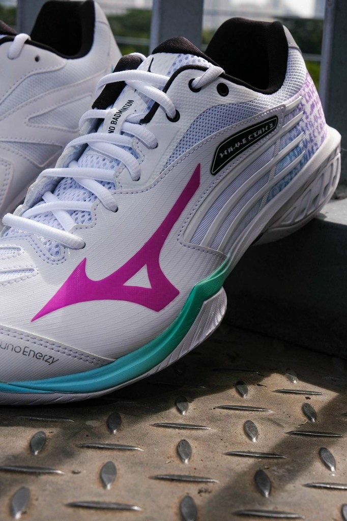 Giày Cầu Lông Mizuno Wave Claw 2- Trắng Hồng