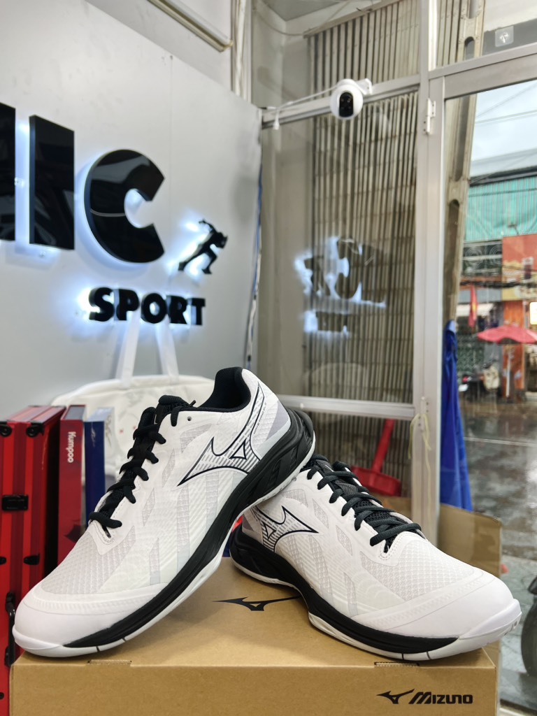 Giày cầu lông Mizuno Wave Fang El 2 - Trắng Đen