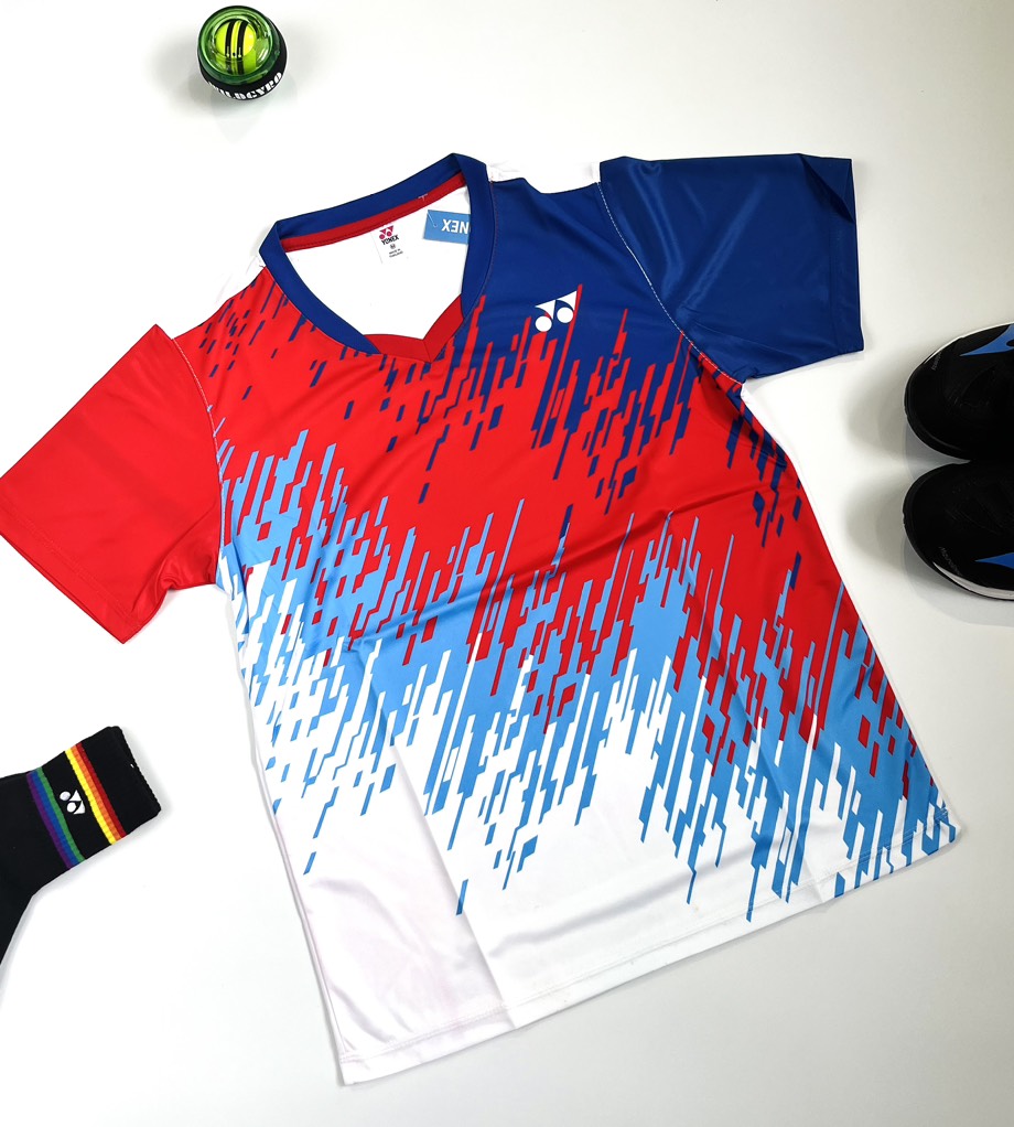 Áo Cầu Lông Yonex T11 - Xanh Đỏ