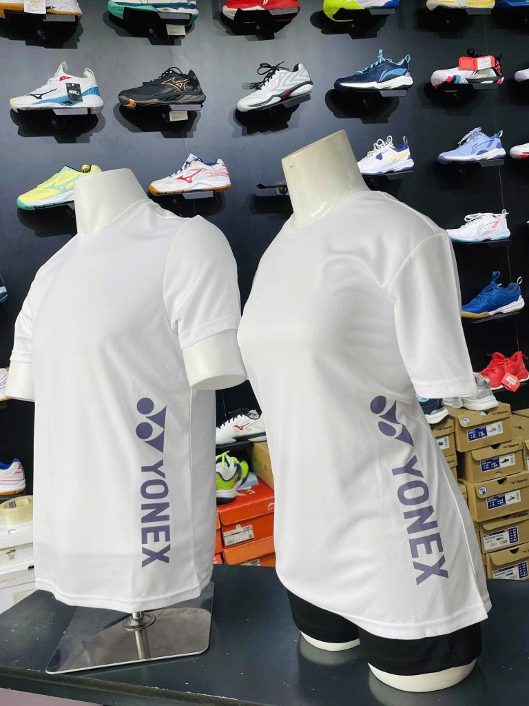 Áo Yonex Runaway 2 3089 logo dọc  trắng