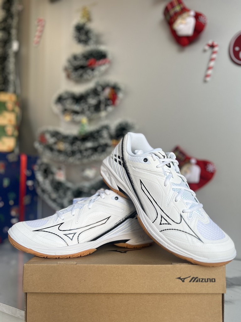 Giày cầu lông Mizuno Wave Claw 3 - Trắng Đen