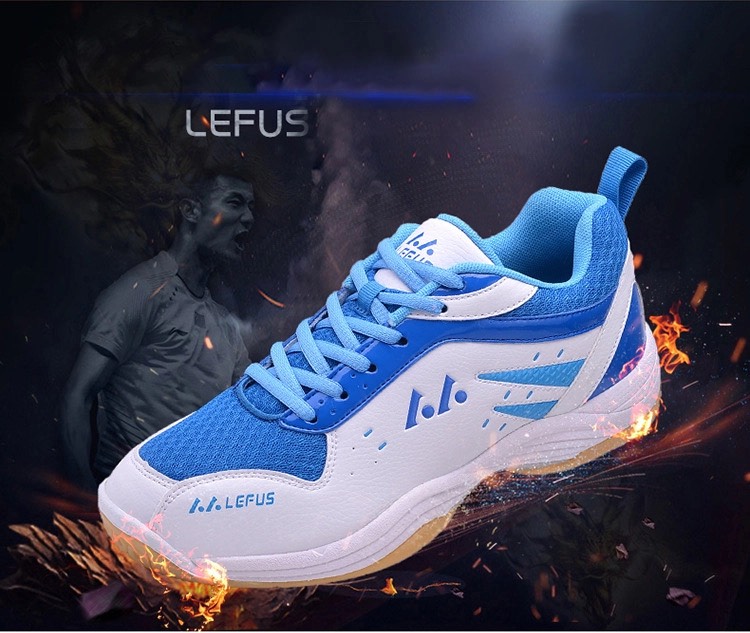 Giày cầu lông Lefus L05 - Trắng Xanh