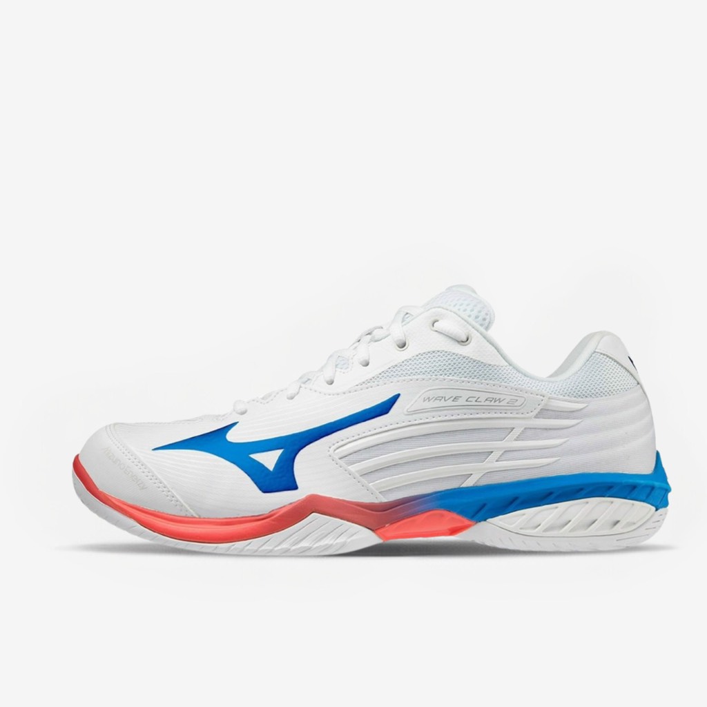 Giày Cầu Lông Mizuno Wave Claw 2 - Trắng Xanh Dương