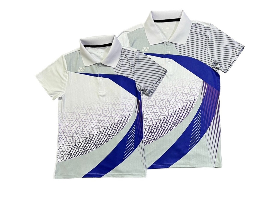 Áo Cầu Lông Có Cổ  Yonex DH1 - Trắng Xám