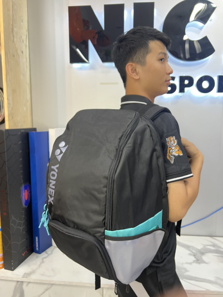 Balo Cầu Lông Yonex BA12 - Đen Xanh Ngọc