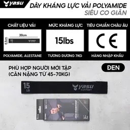 Dây kháng lực vải Polyamide 3609