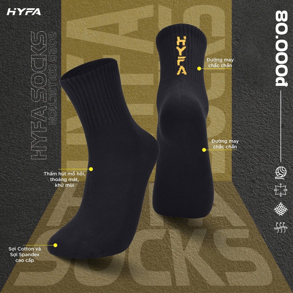 Vớ Hyfa Socks 2025 đen