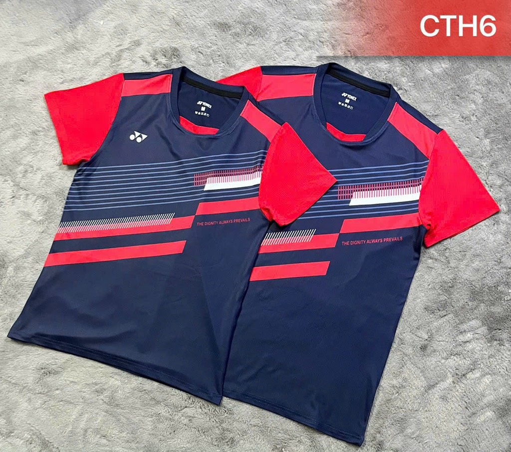 Áo Cầu Lông Yonex CTH6 Đỏ - Xanh Đen
