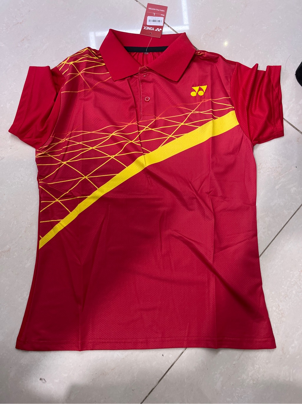 Áo Cầu Lông Yonex Có Cổ TL02 - Đỏ