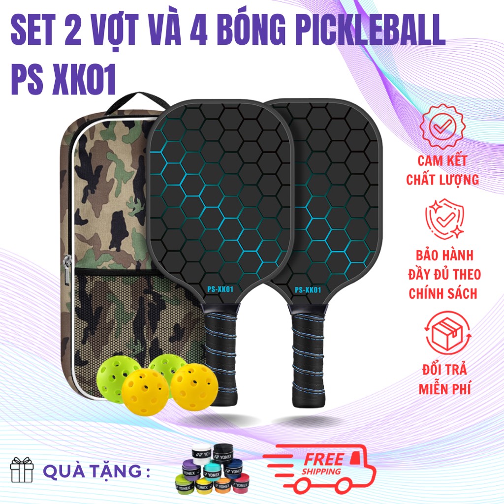 Set 2 Vợt và 4 Bóng Pickleball PS XK01