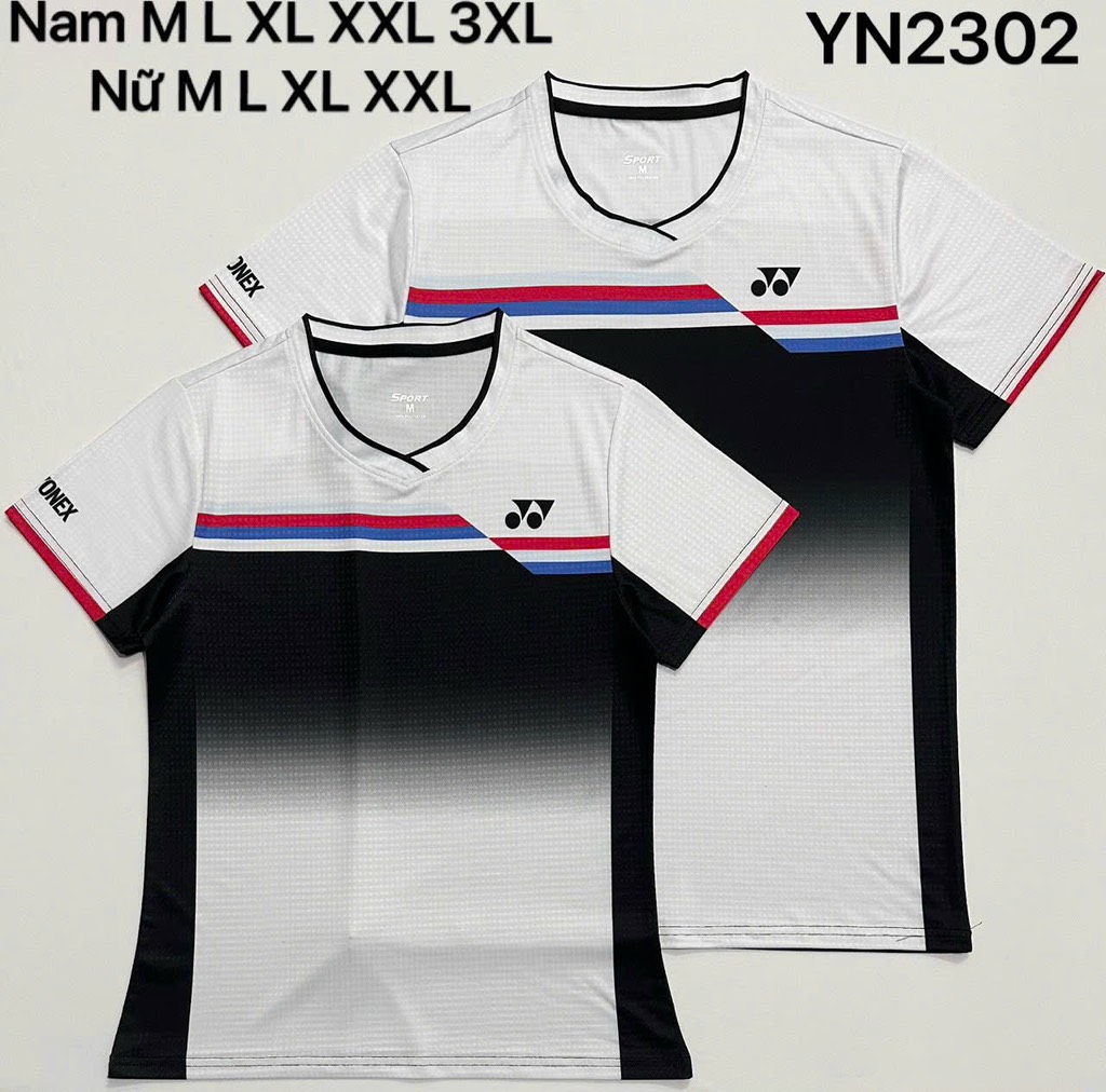 Áo Cầu Lông Yonex YN2302 - Trắng Đen