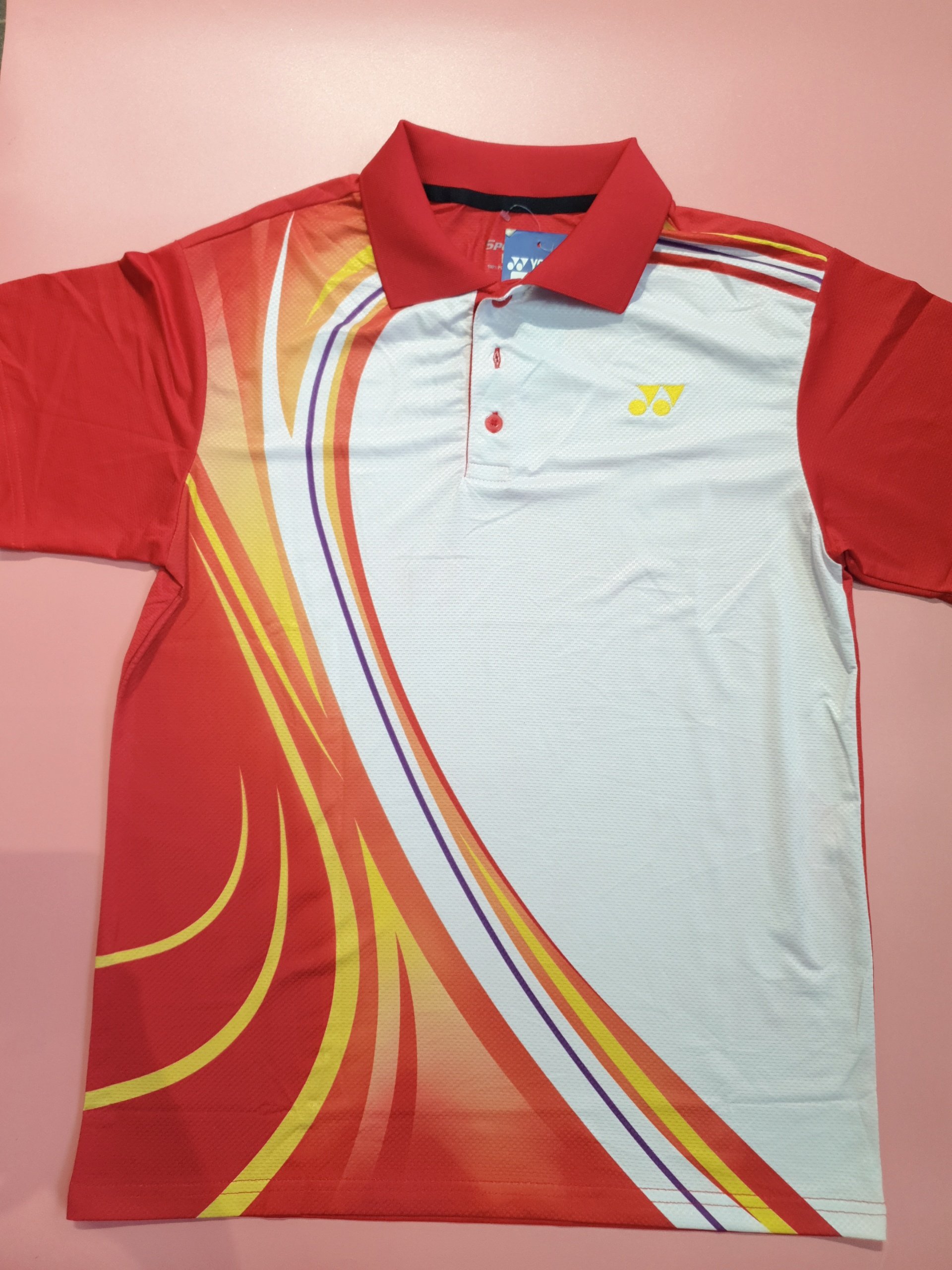 Áo Cầu Lông Yonex Có Cổ TL07 - Đỏ
