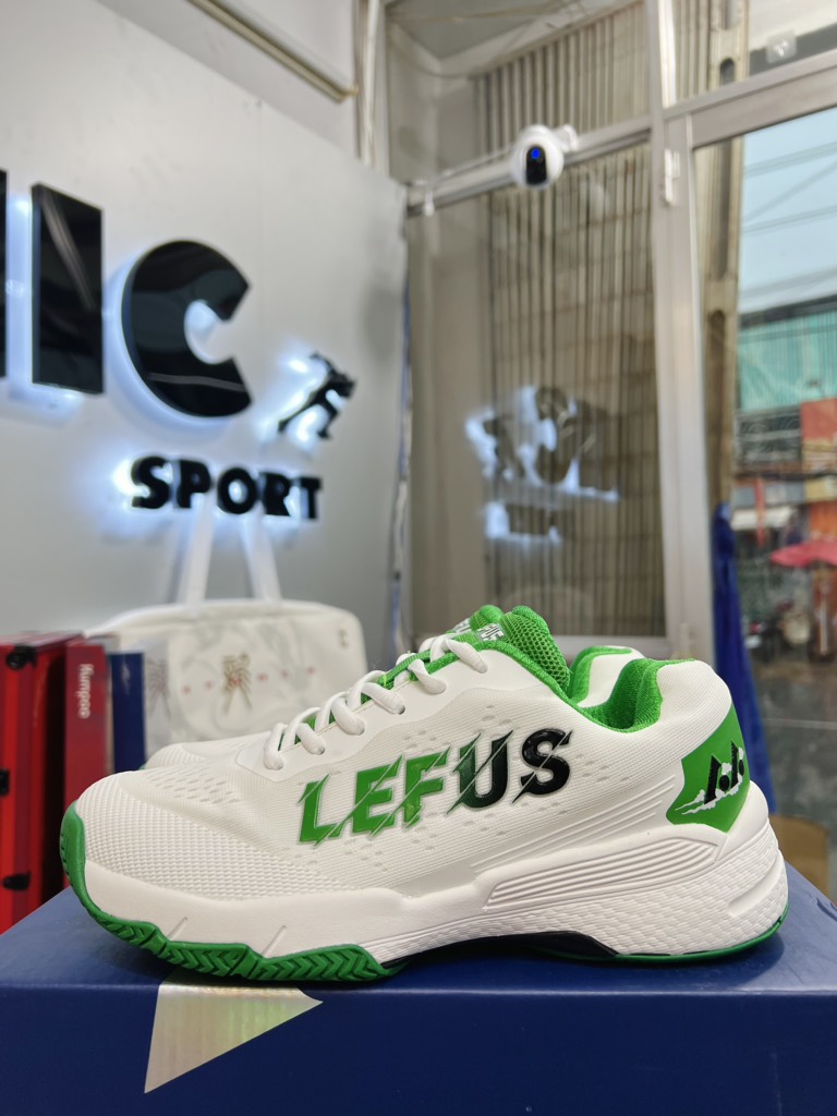Giày Pickleball Lefus L025 - Trắng Xanh Lá