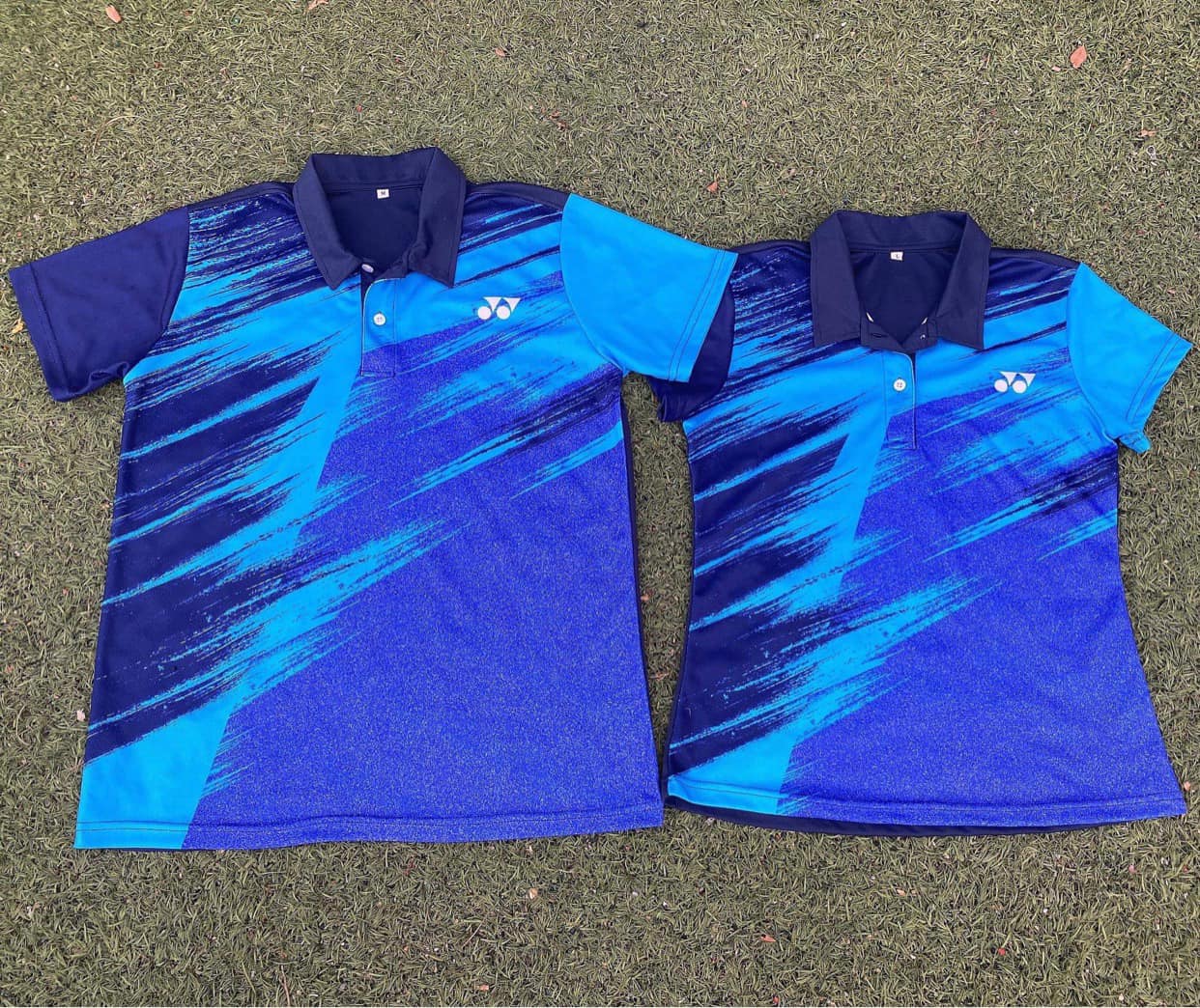 Áo Cầu Lông Yonex Có Cổ A201 - Xanh/Đỏ