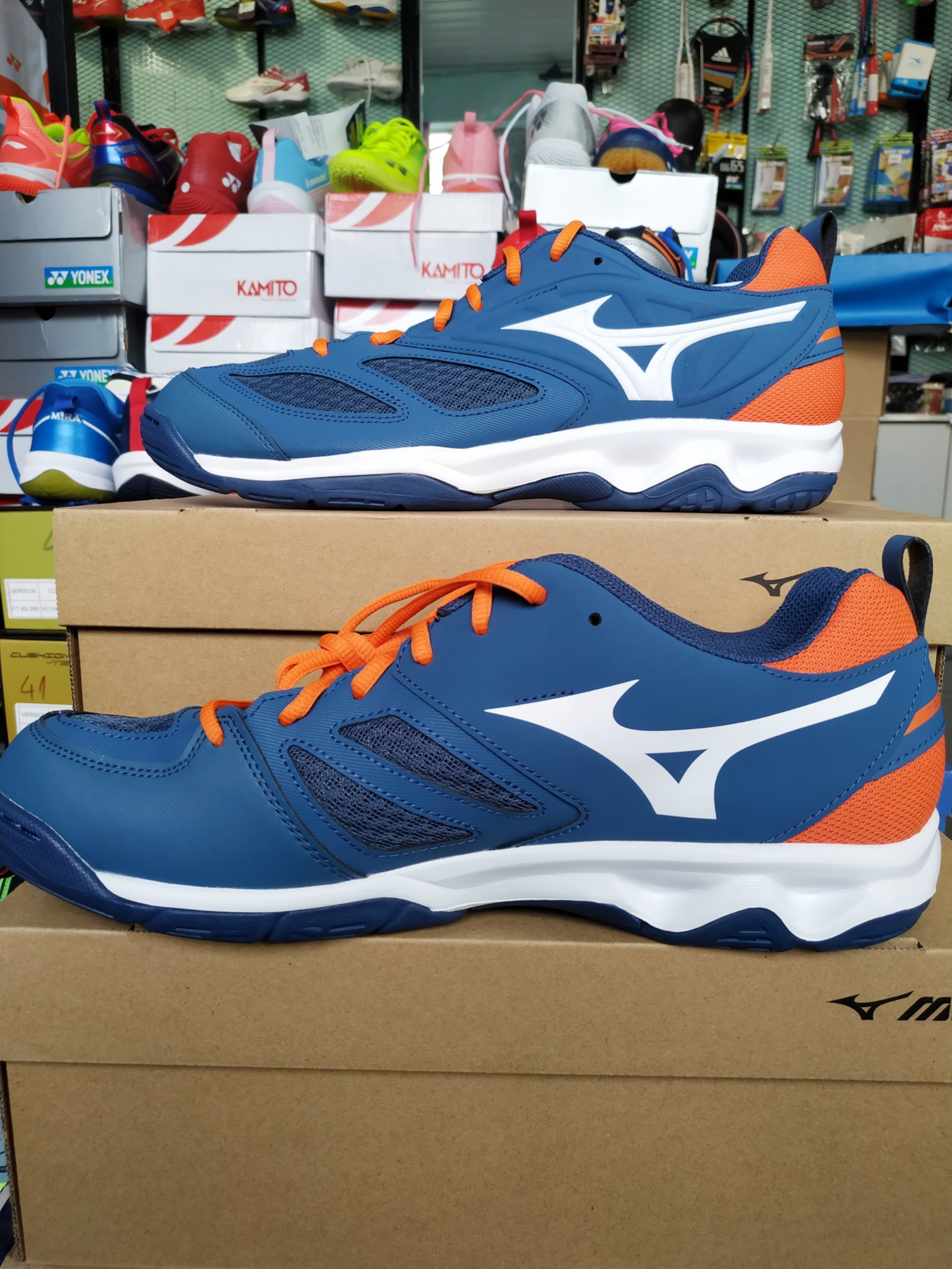 Giày Cầu Lông Mizuno Dynablitz- Xanh Than