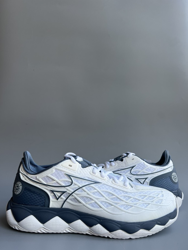 Giày Mizuno Tenis Wave Enforce Tour AC Trắng xanh