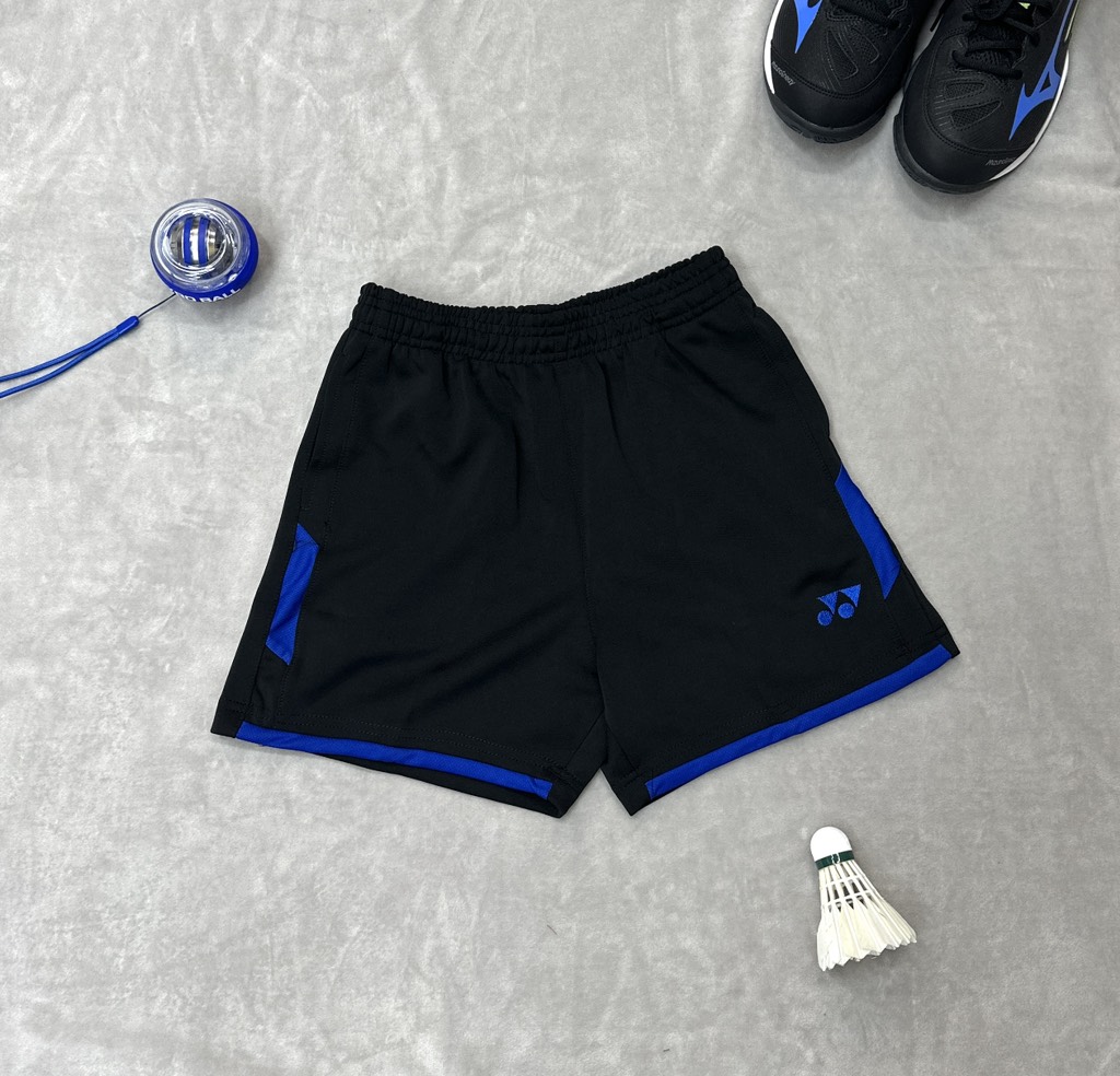 Quần đùi Thể Thao Yonex - Đen Viền Xanh Dương