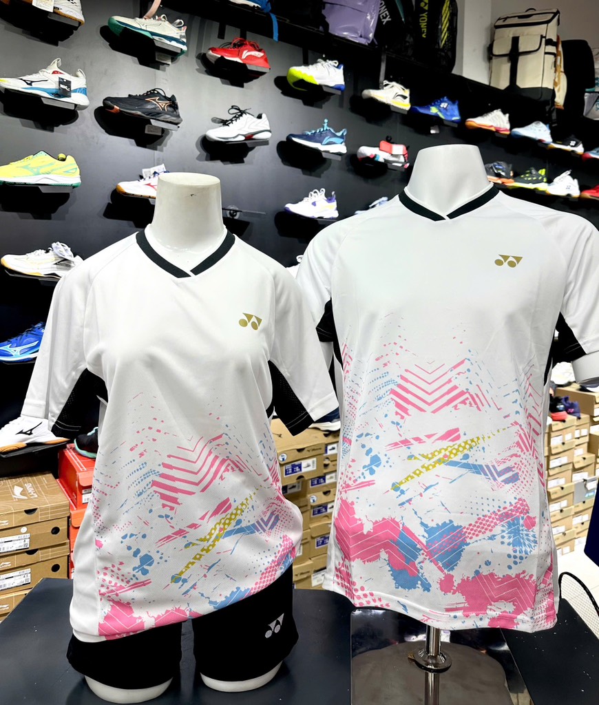 Áo Yonex Runawy 1 trắng hồng chính hãng
