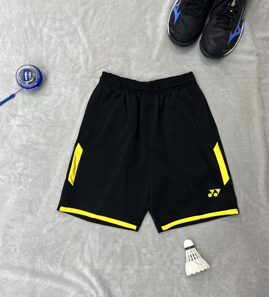 Quần đùi Thể Thao Yonex - Đen Viền Vàng