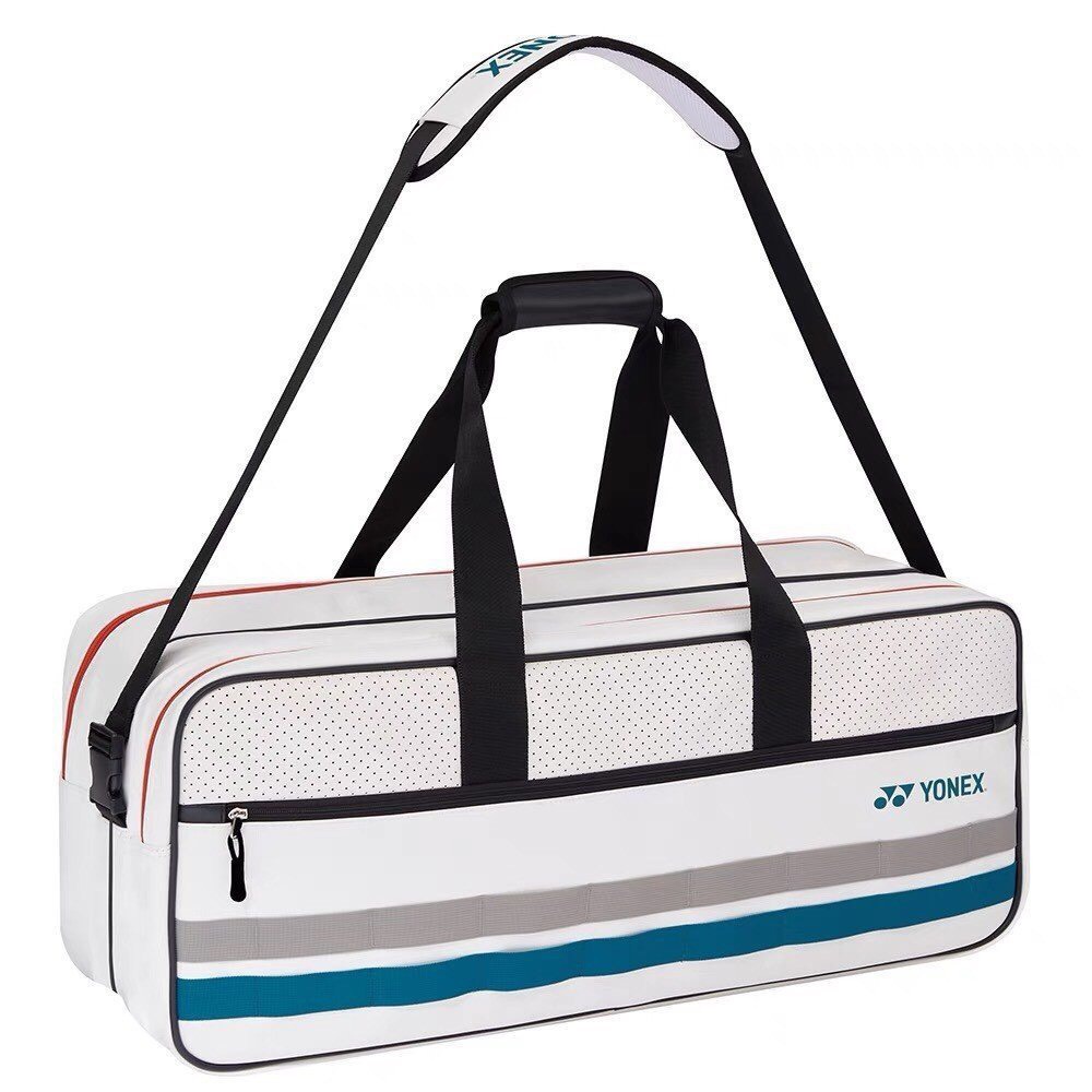 Túi Cầu Lông Yonex 239BT003U Trắng Kẻ Xanh - Gia Công