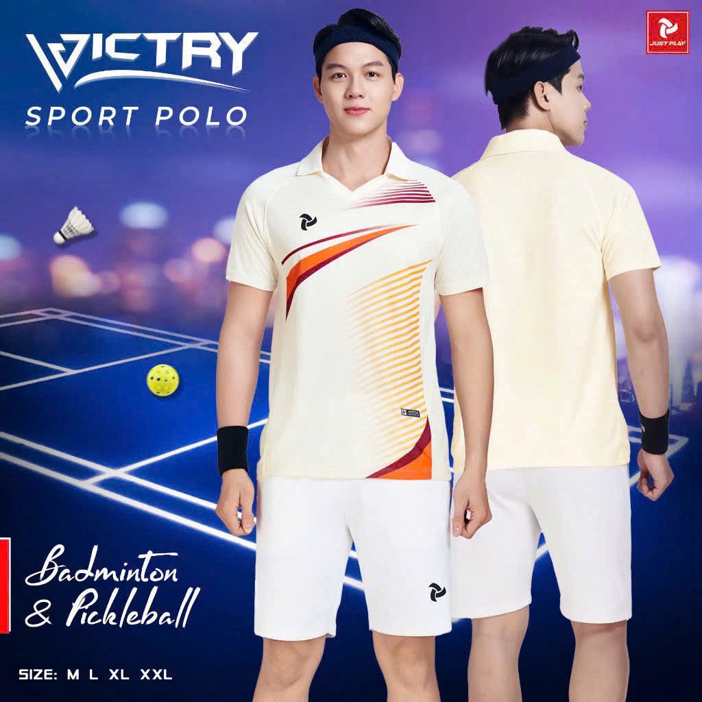 Áo Polo Just Play Victry kem