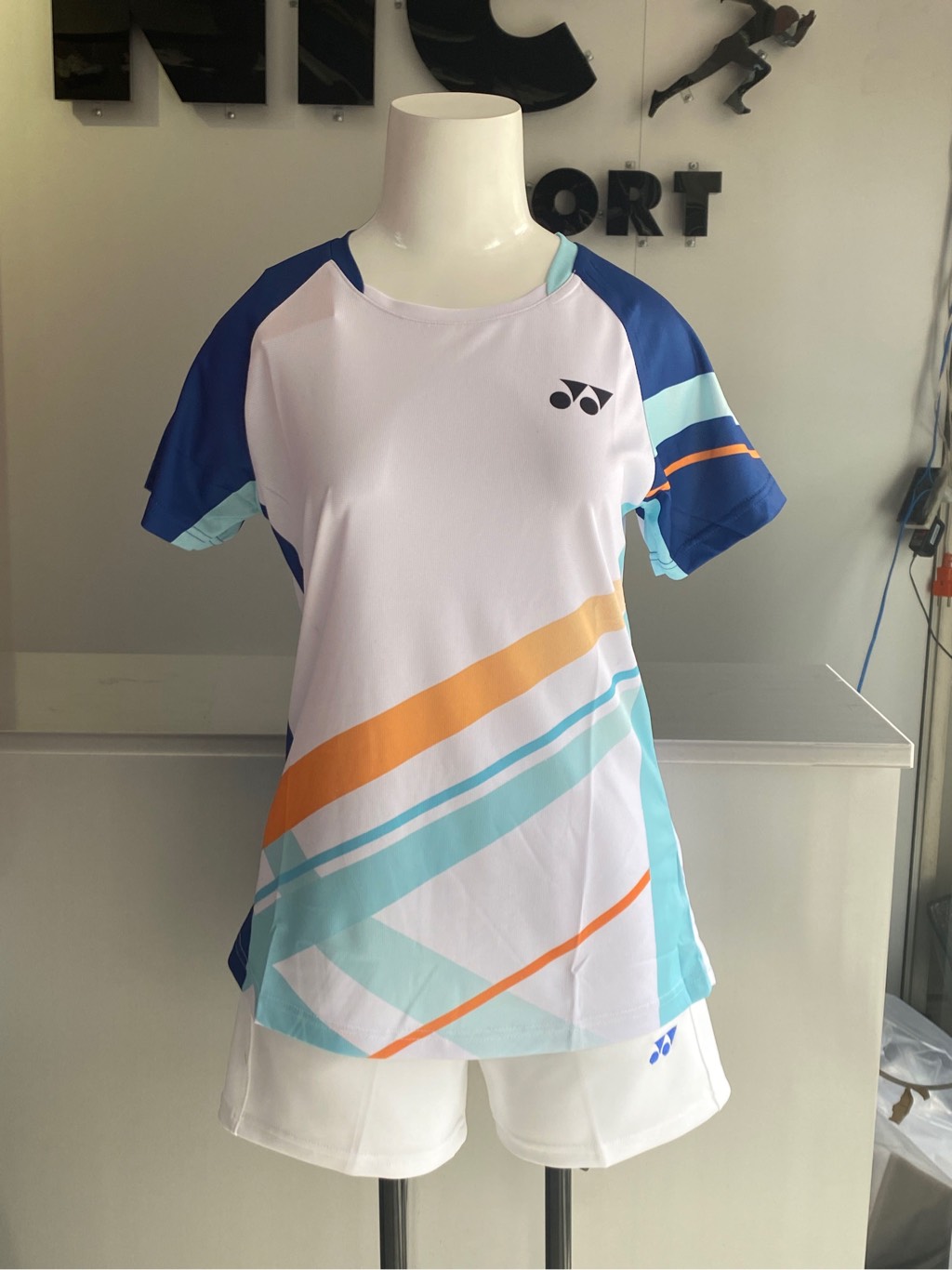 Áo Cầu Lông Yonex TT5 - Trắng Xanh