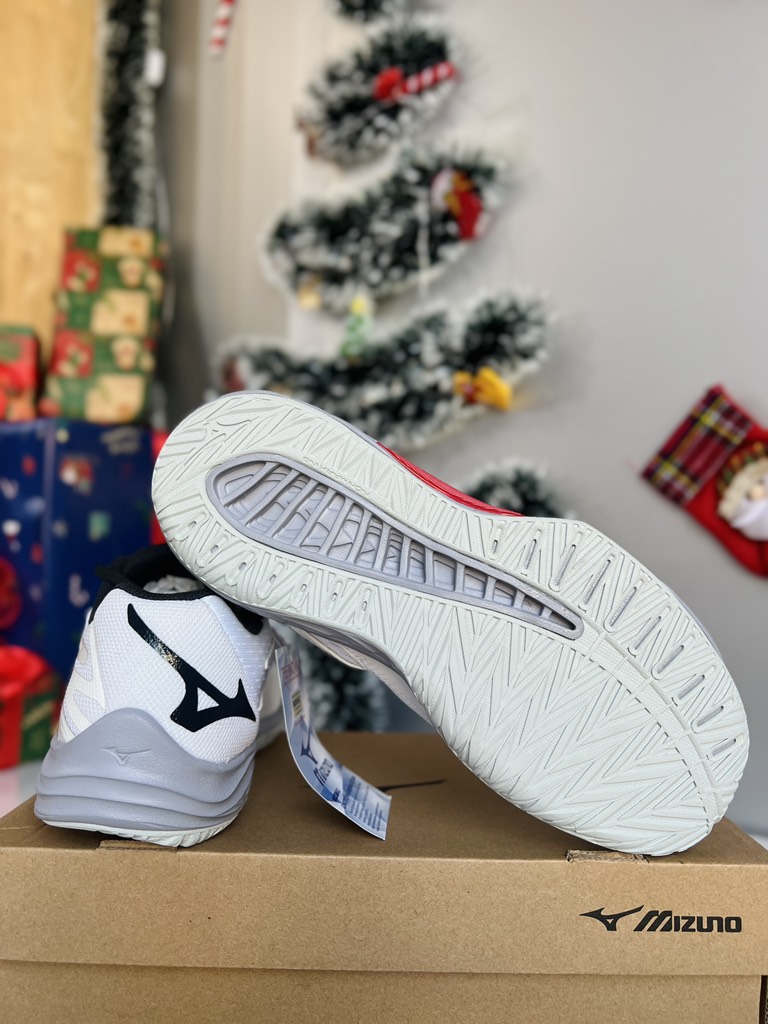Giày cầu lông Mizuno Thunder Blade Z - Trắng Đỏ